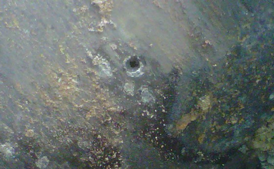 Hole in tank